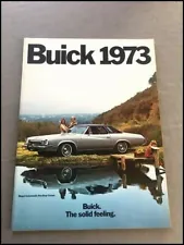 1973 Buick 58-page Sales Brochure Catalog - Regal Riviera Centurion Electra 225