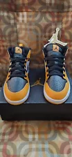 640734-701 Air Jordan 1 Taxi Pre-school White Back Yellow Size 3y