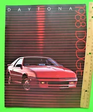 1988 DODGE DAYTONA + SHELBY Z SPORT COUPE HUGE 16-pg DLX CATALOG Brochure XLNT+