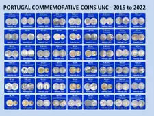 PORTUGAL COMMEMORATIVE COINS UNC - 2 euro to 7.5 euro - 2015 to 2022