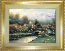 Thomas Kinkade ~ Lamplight Village ~ 18X24 S/N Oil on Canvas LE