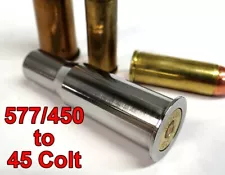 577/450 Martini Henry to 45 Colt Adapter - Stainless Reducer - Free Case&Ship