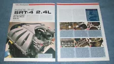 2003 Dodge 2.4 L SRT-4 Engine Tech Info Article