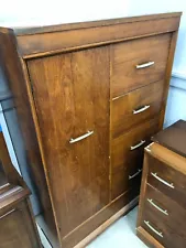 antique furniture oak 2pc set