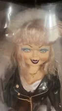 RARE: Bride of Chucky TIFFANY Doll Blue Eyeshadow 24" Spencer's! Voice Box