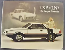 1982 Ford EXP Mercury LN7 Catalog Brochure Sport Coupe Nice Original 82