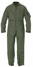 Flight Suit Nomex Coveralls Sage Green CWU-27P -Many Sizes- Standard USGI - Used