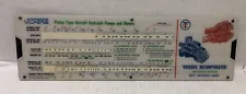 1967 VICKERS Piston Hydraulic Pumps & Motors for Aircraft Calculator Slide Rule