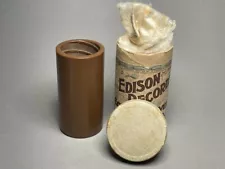 EDISON BROWN WAX PHONOGRAPH CYLINDER-ARTHUR COLLINS; PLANTATION/COON SONG