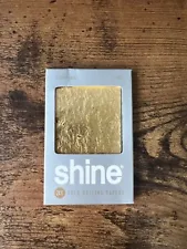 Shine 24K Gold Rolling Papers, 2-Sheet Pack, 1.25" Size, NEW