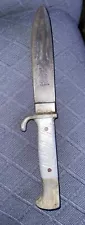 WW2 German Youth Knife WKZ Solingen 1938 M7/42 RZM Metal Handle