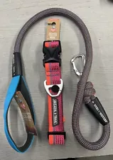 Arcadia Trail Dog Collar Heavy Duty Paracord Collar & Leash NEW! Size X-Large