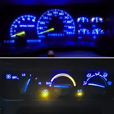 14 Royal Blue LED Bulbs For 1992-1999 Chevrolet Trucks Gauge Cluster & AC Cntrls