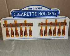 VINTAGE 12 BEST MADE PLASTIC CIGARETTE HOLDERS VARYING SIZES NEW OLD STOCK USA