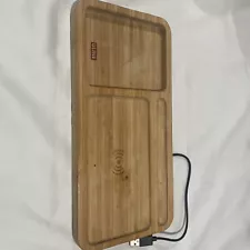 Wireless Wooden Bamboo Charging Station