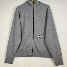 Volvo Trucks Gray Full Zip Hoodie Trucker Jacket Size Large