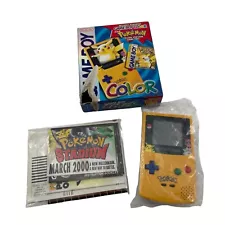 Nintendo Gameboy Color Pokemon Yellow Pikachu Edition New Open Box Ltd Edition