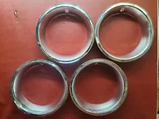 1969-88 Oldsmobile 14x7 Rally Wheel Trim Rings SET OF FOUR Cutlass Omega F85