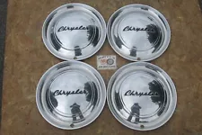 ð1949-1950 CHRYSLER NEW YORKER, WINDSOR 15" WHEEL COVERS, HUBCAPS, SET OF 4ð