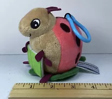 Squishable Reading Lady Bug Plush Backpack Bag Clip Book Stuffed Animal