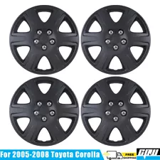 15" Hubcap Wheel Covers For 2005 2006 2007 2008 Toyota Corolla 15'' Steel Wheels (For: 2007 Toyota Corolla)