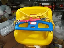 1986 Vintage Little Tikes Toddler Child Yellow Outdoor Swing Full Size EUC