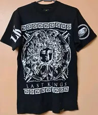 Last Kings T Shirt Black Medusa Front Back Sleeve Print Size Medium