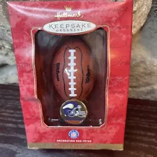 Hallmark Keepsake Ornament Minnesota Vikings NFL Football 2000 New