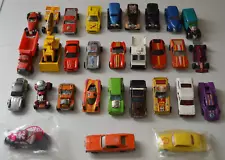 Loose lot of 30 Hot Wheels Diecast Cars Trucks some Redlines + Ertl General Lee