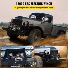 VEVOR Truck Winch 18000lbs Electric Winch Cable Steel 12V Power Winch with Wirel