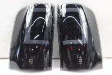 FITS Black Smoke 2007-2013 GMC Sierra 1500 2500HD 3500HD LED Tube Tail Lights