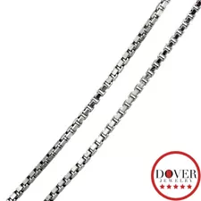 Estate Platinum 15.75" Box Chain Necklace 5.6 Grams NR