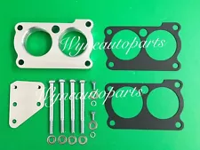 Silver Billet Throttle Body Spacer For Chevy 85-91 Chevrolet Corvette 5.7L V8