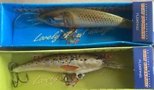 2 Ugly Duckling Lures 7 DOR, 7 BT NIP New old Stock Wobblers