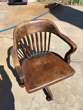 SIKES 1920 Office Arm Chair Oak Banker Lawyer NICE American Made Comfortable BUY