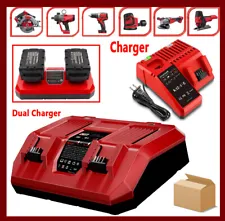 Dual Rapid Charger For Milwaukee For M18 For M12 48-11-1822 F18V Rapid Charger