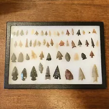 HUGE 55 Piece Native American Artifact Lot Arrowheads Estate Find Points