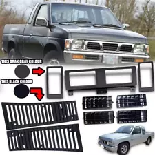 Air Vent Heater Grille Frame Hood Black Set Fit Nissan Datsun D21 Pickup 1987-97