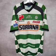 Autographed Vintage Atletica Club Santos Laguna Futbol Soccer Jersey Men L