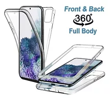 For Samsung S24 S23 S22 S21 S20 Ultra A53 A13 S23 FE Cover 360 Full Clear Case