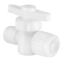 RecPro Flair It RV Plumbing Fittings 1/2" Plastic Straight Stop Valve 16889