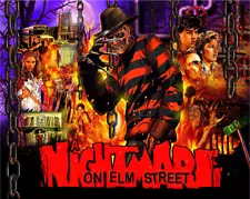 Gottlieb Freddy Nightmare on Elm Street Pinball Machine Custom Translite 01