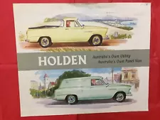 c.1958 HOLDEN "UTILITY PICKUP & PANEL VAN" Australian Car Dealer Sales Brochure