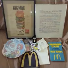 McDonald’s Vintage Memorabilia - Napkin - Cassette Tape - Pin - Book - Mouse Pad