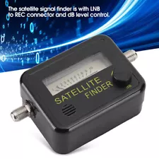 9501 Sensitive Satellite Finder Signal Strength Meter Black with Digital Screen