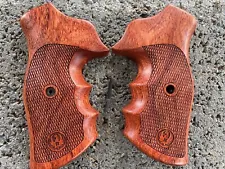 Cool Decorative Checker wood Handle Grips for Ruger GP100 Super Redhawk
