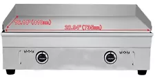 New Commercial 29" 2800PA LP Gas Kitchen Countertop Flat Griddle Grill Stainless