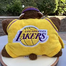 My Pillow Pets X NBA Los Angeles LAKERS Pillow Pet Plush Bear 2011