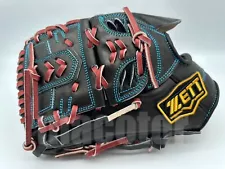 Japan ZETT Pro Model 12" Pitcher Baseball Glove Black LHT Top Ace Limited SALE