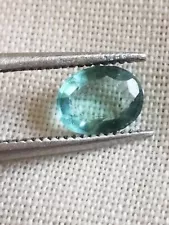 0.37 Ct Natural Copper & Mn Bearing Paraiba Tourmaline Brazil Oval Gemstone